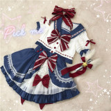 Rising Star ~Sweet Sailor Lolita Top+Skirt Set - In Stock
