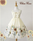 Sunflower Slight High Waist Lolita JSK/OP