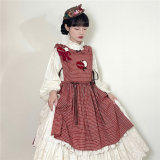 Miss Point ~Little Fox in Woods Cotton Lolita Overall