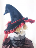 Black Magic Hat Halloween Lolita Witch Hat