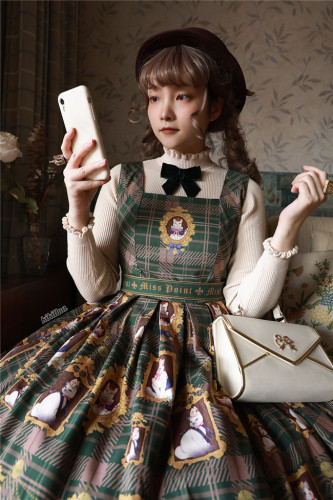 Miss Point ~The Kitty in the Frame Christmas Lolita Fullset