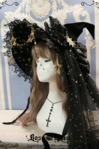 Rose Thorn  Polar Night Sky Halloween Lolita Witch Hat