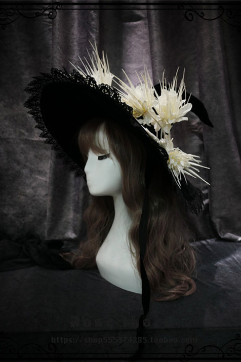 Rose Thorn  Halloween Lolita Witch Hat