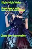 Butterfly Effect ~Punk Halloween Lolita High Waist JSK - Silver Gray Long Version M - In Stock
