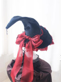 Black Magic Hat Halloween Lolita Witch Hat