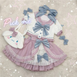 Rising Star ~Sweet Sailor Lolita Top+Skirt Set - In Stock