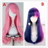 My Little Pony Friendship Is Magic Fluttershy Twilight Sparkle Purple Pink Cosplay Wig