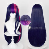 My Little Pony Friendship Is Magic Rarity Fluttershy Applejack Twilight Sparkle Princess Luna Blue Purple Pink Cosplay Wig