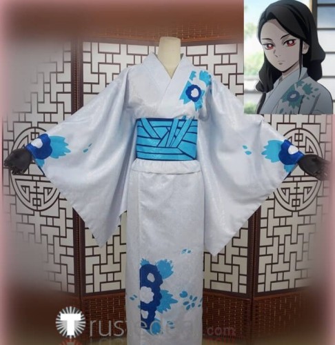Kimetsu no Yaiba Demon Slayer Kyojuro Mother Ruka Rengoku Kimono Cosplay Costume