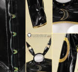 Pokemon Gijinka Umbreon Bunny Suit Pleather Fluffy Hoodie Claw Cosplay Costume