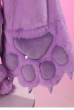 Pokemon Gijinka Espeon Umbreon Vaporeon Fluffy Hoodie Claw Cosplay Costume