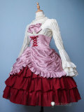 Umineko no Naku Koro ni When They Cry Furudo Erika Lolita Pink Red Cosplay Costume