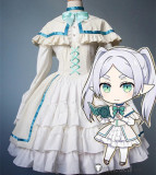 Frieren Beyond Journey's End Sousou no Frieren Frieren Lolita Dress White Cosplay Costume