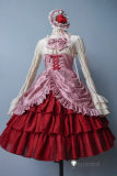 Umineko no Naku Koro ni When They Cry Furudo Erika Lolita Pink Red Cosplay Costume