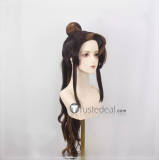 Cookie Run Kingdom Caramel Arrow Cookie Brown Ponytail Prestyled Cosplay Wig