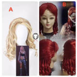 Dead by Daylight Kate Denson Sally Smithson The Nurse Killer Red Blonde Prestyled Cosplay Wig