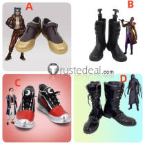 Dead by Daylight Fire Moon Performer Trickster Ghost Face Ghostface The Trickster Ji Woon Hak Nea Karlsson Cosplay Shoes Boots