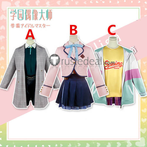 The Idolmaster Gakuen Idolmaster Kotone Fujita Saki Hanami Temari Tsukimura Cosplay Costume