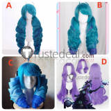 League of Legends LOL NEW Gwen Space Groove Withered Rose Syndra Purple Blue Purplish Cosplay Wigs