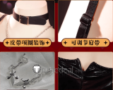Death Note Misa Amane Black Dress Gothic Cosplay Costume 2