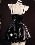 Death Note Misa Amane Black Dress Gothic Cosplay Costume 2
