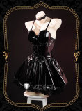 Death Note Misa Amane Black Dress Gothic Cosplay Costume 2