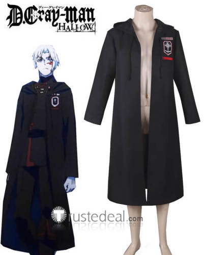 D.Gray-man Allen Walker Crown Clown Sword Of Exorcism White Coat HALLOW Black Cosplay Costume