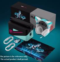 Moeyu Vocaloid Hatsune Miku NX Gaming Headset Earphones