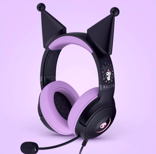 Onegai My Melody x RAZER Kuromi Gaming Mouse Pad Earphones Headphones Headset