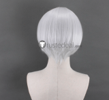 Overlord Sebas Tian Shalltear Bloodfallen Purple Ponytail Silver Prestyled Cosplay Wig