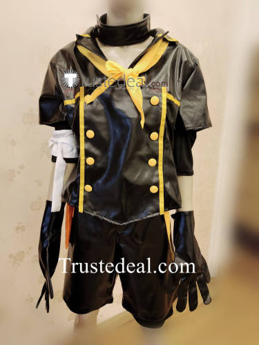 Vocaloid Kagamine Rin Len Black Hunter Cosplay Costume
