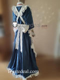 Sewayaki Kitsune no Senko-san Senkosan White Blue Maid Cosplay Costume