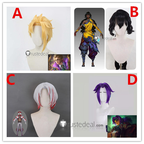 League of Legends LOL Cafe Cuties Vladimir Nilah The Joy Unbound Dissonance of Pentakill Viego Odyssey Sivir Styled Cosplay Wig