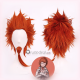 Danganronpa Trigger Happy Havoc Leon Kuwata Orange Red Cosplay Wig