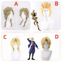 Jojo's Bizarre Adventure Dio Brando Young Blonde Prestyed Cosplay Wig