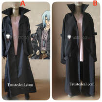YuGiOh 5D's Kalin Kessler Kyosuke Kiryu Human Black Coat Cosplay Costume