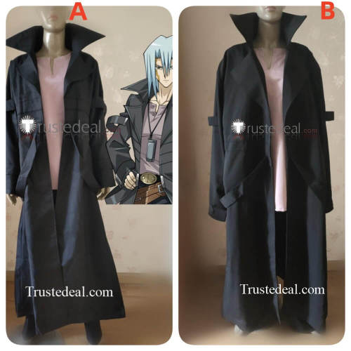 YuGiOh 5D's Kalin Kessler Kyosuke Kiryu Human Black Coat Cosplay Costume