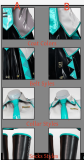 Vocaloid Original Hatsune Miku Cosplay Costume Patent Leather