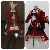 Final Fantasy XIV FF14 FFXIV Female Red Mage Cosplay Costume
