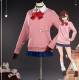 Dandadan Momo Ayase Pink Sweater Cosplay Costume