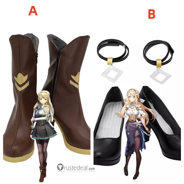 Atelier Ryza Klaudia Valentz Cosplay Shoes Boots