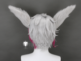League of Legends LOL Rakan Xayah Sweetheart Valentine's Day Arcana Green White Pink Cosplay Wig Ears