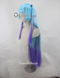 Library Of Ruina The Queen of Hatred Blue Purple Ponytails Prestyled Cosplay Wig