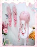 Dalao Pink Lolita Long Curls Ponytails Wig
