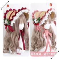 Lolita Sweet Straberry Lace BNT Hat Pink Red