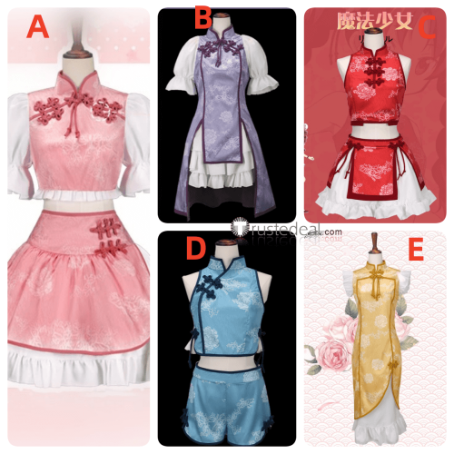 Puella Magi Madoka Magica Madoka Homura Mami Miki Kyoko Hitomi Cheongsam Cosplay Costume