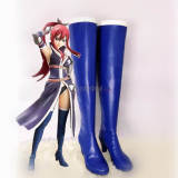 Fairy Tail Levy McGarden Erza Scarlet Black Red Cosplay Shoes