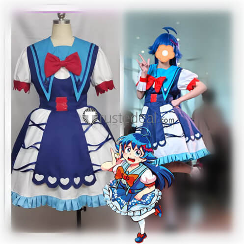Mairimashita Iruma kun Iruma Suzuki Female Idol Blue Cosplay Costume 2