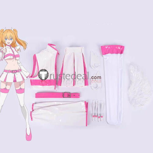 2.5 Jigen no Ririsa Liliel Miriella Nokiel Ariel Pink Purple Yellow Blue Cosplay Costume