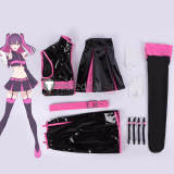 2.5 Jigen no Ririsa Liliel Miriella Nokiel Ariel Pink Purple Yellow Blue Cosplay Costume